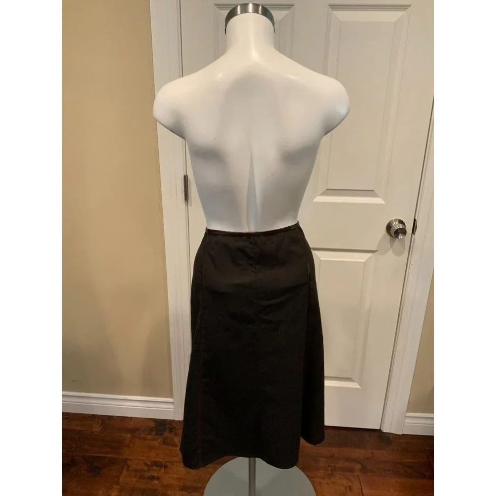 Celine Finition Main Brown Wool Pencil Skirt, Size 8 (US) 40 (EU) NWT! - Picture 6 of 7